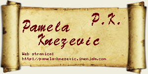 Pamela Knežević vizit kartica